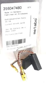 Metabo szczotki węglowe do szlifierki W2000 W2200 WX2400 WX22 316047480