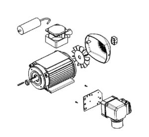 Metabo silnik + włącznik do piły stołowej TKHS315 M/ 3,1 WNB 316094730
