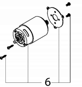 METABO silnik motor do pistoletu do klejów i past KPA18 LTX600 LTX400 317004900