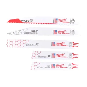 Profesjonalny Milwaukee brzeszczoty zestaw mix do metalu i drewna z gwoździami