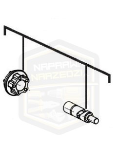 MILWAUKEE wałek wrzeciono do klucza udarowego 1/2'' 3/4'' piły szablastej V28IW PIW18 IPWE520RQ HD28IW 14730300