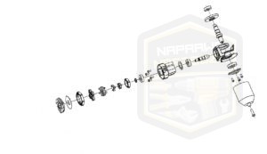 MILWAUKEE przekładnia kompletna do wiertarki kątowej C 12RAD 201315002