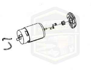 MILWAUKEE silnik kompletny do wiertarki kątowej C 12RAD 201318002