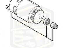 Oryginalny fabryczny Milwaukee 201625001 silnik DC 18V do wiertarki kątowej