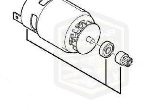 Oryginalny fabryczny Milwaukee 201625001 silnik DC 18V do wiertarki kątowej