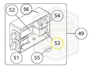 NORTON CLIPPER przekaźnik włącznik do przecinarki diamentowej JUMBO651 310006617