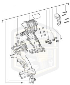 MILWAUKEE obudowa korpus do wiertarki C 18DD 4931431945