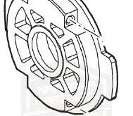 MILWAUKEE uchwyt, pokrywa osłona do wkrętarki M18CDD 18CPD BOX100CPD 18SET1 4931435270