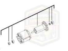 MILWAUKEE wirnik kompletny do zakrętaka 1/4'' M 12CDD 12CPD 12CD 4931435725