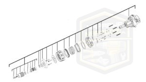 MILWAUKEE przekładnia kompletna do zakrętaka 1/4'' M 12CDD 4931435728