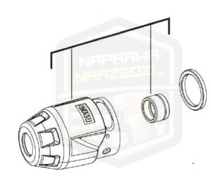 MILWAUKEE głowica korpus przekładni do klucza udarowego 1/2'' zakrętaka 1/4'' M12BIW12 12BID 4931435947