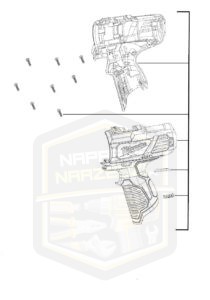 MILWAUKEE obudowa korpus do wkrętarki akumlatorowej M 12BD 12BPD 12BDD 4931435974