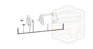 MILWAUKEE silnik kompletny do wiertarko-wkrętarki udarowej M 12BPD 4931435982