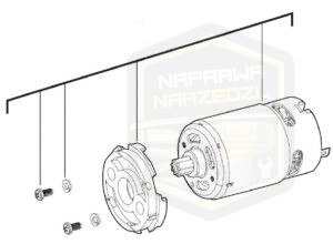 MILWAUKEE silnik kompletny do zakrętaka 1/4'' M 12BSD 12SET1D  4931436328