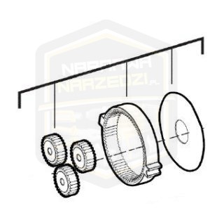 MILWAUKEE przekładnia planetarna do klucza udarowego kątowego 3/8'' zakrętaka 1/4'' M 18BRAID 18BRAIW 4931436490