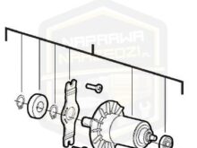 MILWAUKEE wirnik silnik kompletny do wiertarki M 18CRAD 4931436571