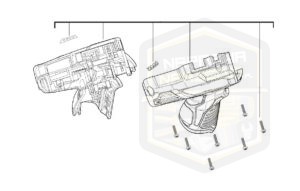 MILWAUKEE obudowa korpus do wiertarko-wkrętarki M 12BDDXKIT 12BDDX 4931447918