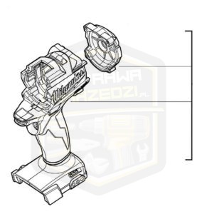 MILWAUKEE obudowa korpus do wkrętarki M 18FDD 18FPD 4931453231