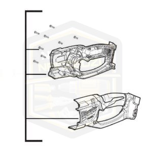 MILWAUKEE obudowa korpus do wiertarki M 18FRAD 18FRADH 4931453346