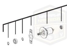 MILWAUKEE wirnik silnik kompletny do wiertarki M 18FRAD 18FRADH 4931453348