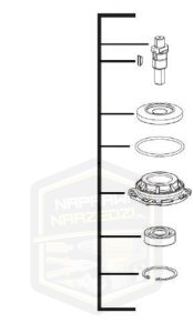MILWAUKEE wrzeciono + zębatka kompletne do wiertarki M 18FRAD 18FRADH 4931453351