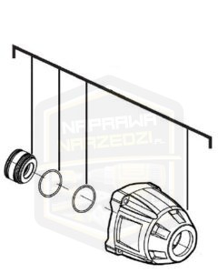 MILWAUKEE głowica przekładni do klucza udarowego 1/2'' IPWE400R 4931454057