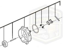 MILWAUKEE tarcza łożyskowa korpus do wkrętarki M 18FSGC 18FSG 4931454940