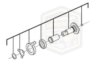 Uchwyt tuleja do wkrętarki sieciowej, do nidy Milwaukee M18FSGC M18FSG 4931454943