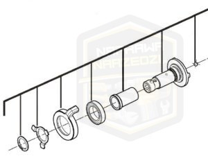 Uchwyt tuleja do wkrętarki sieciowej, do nidy Milwaukee M18FSGC M18FSG 4931454943