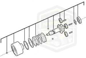 MILWAUKEE przekładnia kompletna do klucza udarowego 1/2'' M 18FHIWF12 18ONEFHIWF12 4931465331