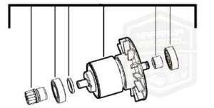 MILWAUKEE wirnik silnik kompletny do wkrętarki M 18BLDD2 18BLPD2 4931466291