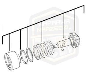 MILWAUKEE przekładnia kompletna do klucza udarowego 1'' M 18ONEFHIWF1DS 18ONEFHIWF1D 4931473374