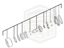 MILWAUKEE przekładnia kompletna do klucza udarowego 1/2''3/8'' M 18FIW2F12 18FIW2P12 18FIW2F38 4931473549