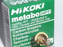 HIKOKI HITACHI szczotki węglowe do szlifierki kątowej DH 25PB G 12SS 13SR2 13SS 12SR2 P 20ST RB 40VA 999021