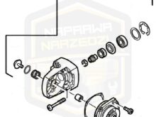 MILWAUKEE korpus przekładni do bruzdownicy, szlifierki katowej WCE 65/0 AG 23 20 AGV 20 23 4931378799