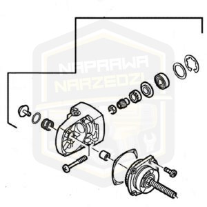 MILWAUKEE korpus przekładni do bruzdownicy, szlifierki katowej WCE 65/0 AG 23 20 AGV 20 23 4931378799