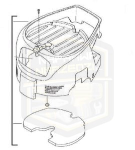 MILWAUKEE pokrywa obudowa do odkurzacza AS 300ELCP 500ELCP 4931416116