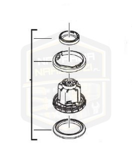 MILWAUKEE zestaw uszczelek do odkurzacza AS 300EMAC 300ELCP 500ELCP 300ELAC 4931416319