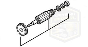 MILWAUKEE wirnik silnik do bruzdownicy WCE 65  4931426282