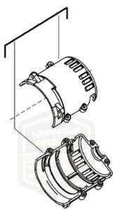 MILWAUKEE obudowa silnika do pilarki tarczowej M 18CCS55 4931436121