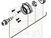 MILWAUKEE wał wałek do pilarki tarczowej M 18CCS66 4931436461