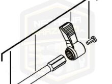 Milwaukee 4931436471 dźwignia blokady do pilarki tarczowej M18 CCS66