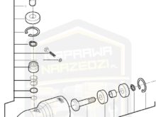 MILWAUKEE obudowa przekładni kompletna do kątowego zakrętaka 1/4'' M 18BRAID 4931436487