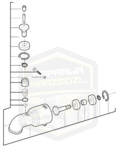 MILWAUKEE obudowa przekładni kompletna do kątowego zakrętaka 1/4'' M 18BRAID 4931436487