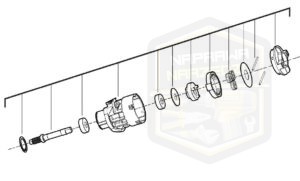 MILWAUKEE przekładnia kompletna do nożyc do metalu blachy M 18BMS12 18BMS20 4931436600