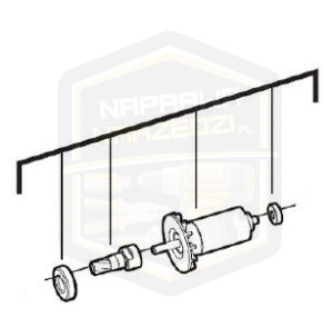 MILWAUKEE wirnik kompletny do pilarki tarczowej M 12CCS44 4931436696