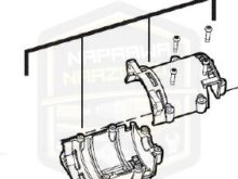 MILWAUKEE obudowa korpus silnika do pilarki tarczowej M 12CCS44 4931436697