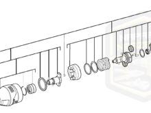 MILWAUKEE przekładnia kompletna zestaw uchwyt do zakrętaka 1/4'' M 18BLID 4931452060