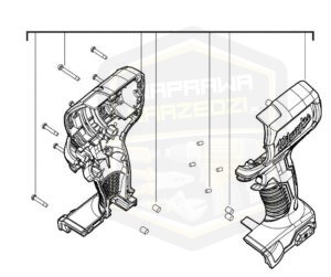 MILWAUKEE obudowa korpus do zakrętaka 1/4'' M 18BLID 4931452066