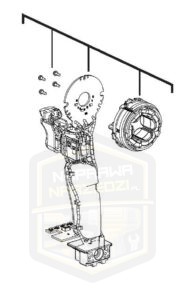 MILWAUKEE włącznik elektroniczny do zakrętaka udarowego 1/4'' M 18FID 4931453249